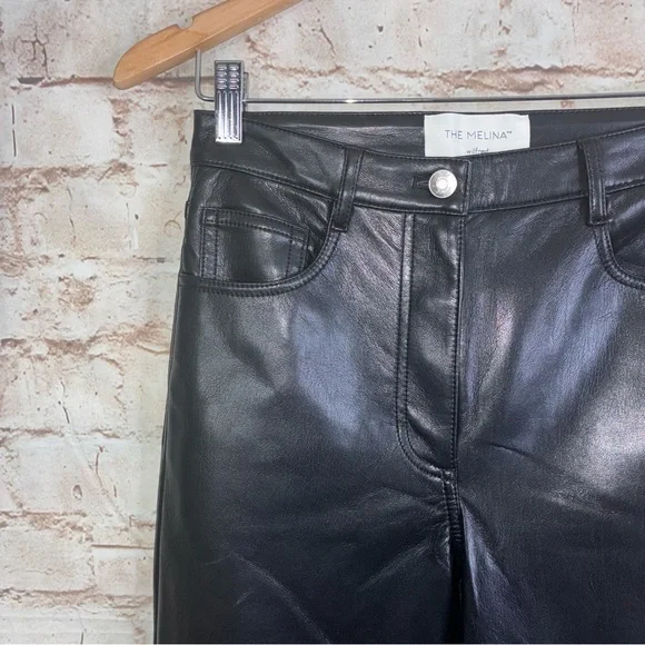 Aritzia Wilfred The Melina Pant in Black Faux Leather  Size 2 - Picture 4 of 9